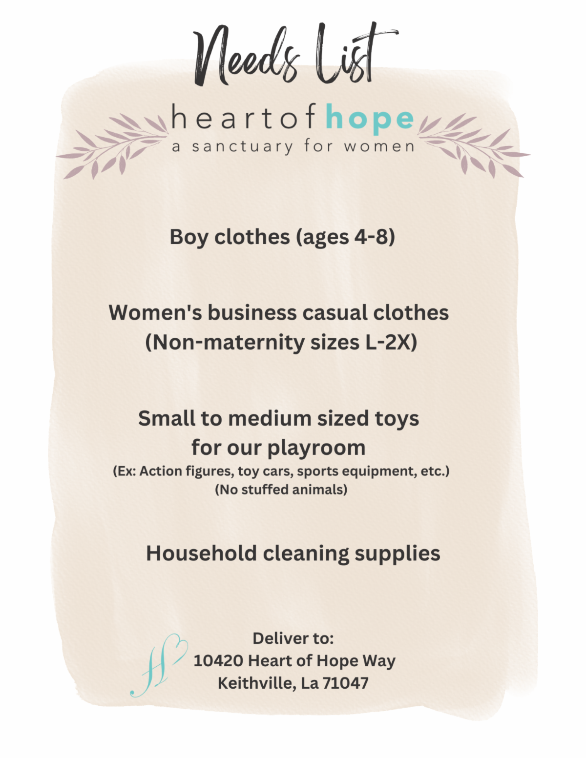 Heart of Hope Wishlist